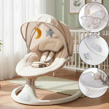 Imagem de Cadeira Premium de Descanso e Balanço de Ninar Vibratória Musical Auto