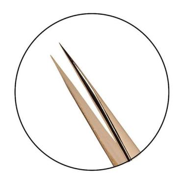 Imagem de Pinça Profissional para Alongamento de Cílios com Ponta Fina Klass Vou