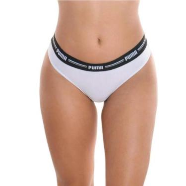 Imagem de Calcinha Fio Dental Modal Cós Com Elástico Feminina Adulto - Selene, B