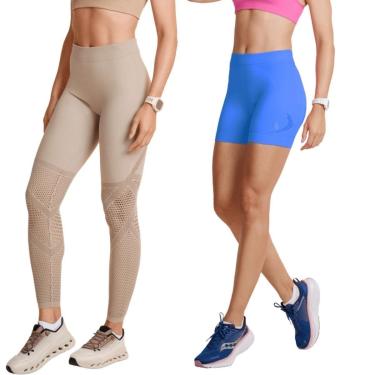 Imagem de Kit Lupo Feminino Calça Legging / Short Cós Alto-Feminino
