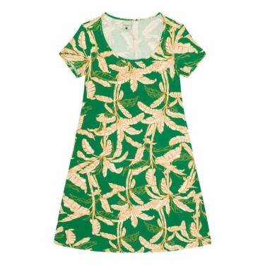 Imagem de Vestido Manga Curta Viscolycra Estampado Malwee Ref. 84980-Feminino