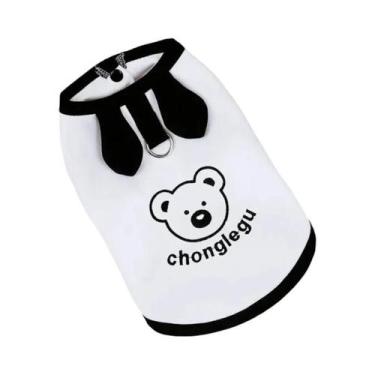 Imagem de Camiseta Para Cães Com Estampa De Urso, Colete Respirável De Verão Par