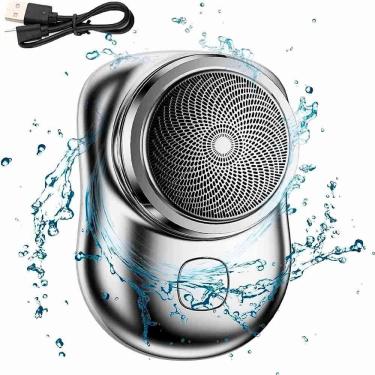 Imagem de Mini Barbeador Elétrico Portátil Recarregável – Compacto, Prático E à Prova D’água
