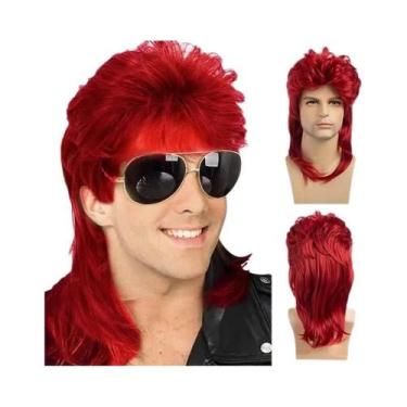 Imagem de Perucas Mullet Masculinas Em 8 Estilos Para Fantasias Dos Anos 70 E 80