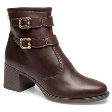 Imagem de Bota Cano Baixo Mississipi J0341 Feminina - Cafe-Feminino
