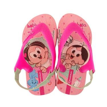 Imagem de Chinelo Grendene Turma da Monica Com Tira de Tecido - 26791, 19, Rosa,