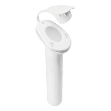 Imagem de Porta Varas Caniço Inclinado Em PVC Com Tampa Cor Branca - REI MARINE