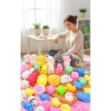 Imagem de 50 Bichinhos Squishy Mochi Anti-Stress Divertidos - Congratulations St