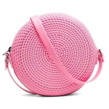 Imagem de Bolsa Feminina Transversal Pequena de Lado Redonda Quebeck VK-Feminino