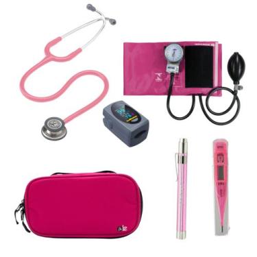 Imagem de KIT Estetoscópio Littmann 3M + Esgifmo + Case + Lanterna + Oxímetro + 