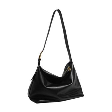 Imagem de Bolsa Feminina Trabalho Academia Estilosa Sacola Grande COR:PRETO - TR