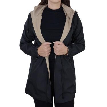 Imagem de Jaqueta Feminina Pellini Dupla Face Preta e Bege - PL-4903-Feminino