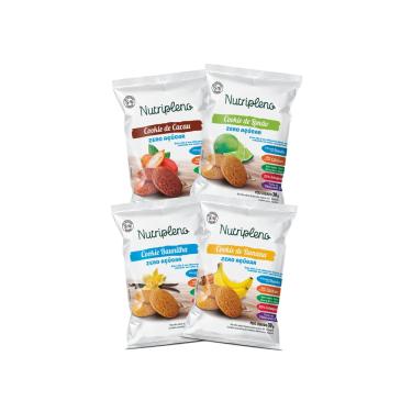 Imagem de Kit 10 Cookies Zero Açúcar Sem Glúten, Sem Leite, Sem Ovos Nutripleno - 30g