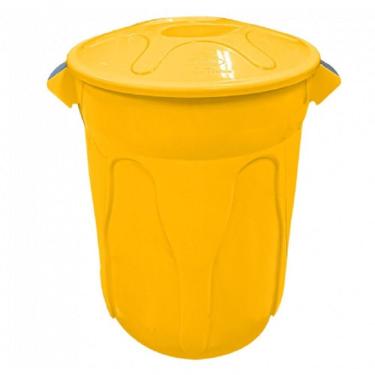 Imagem de Cesto Lixeira Plástico Tipo Balde 20L Polipropileno Abertura Manual com Tampa Sobrepost...
