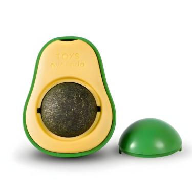 Imagem de Brinquedo para Gatos Utimix Abacate de Brinquedo com Catnip para Filhotes e Adultos Plástico Durável Verde 1 Unidade