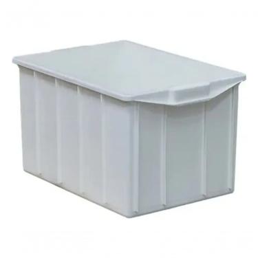 Imagem de Caixa Plástica com Tampa Eta Cx5br Container 140L para Armazenamento Doméstico e Comercial Branco Higipack