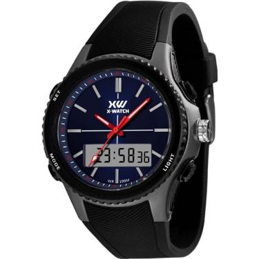 Imagem de Relógio Analógico/digital Masculino Preto/azul Marinho Xmppa339 - X-watch