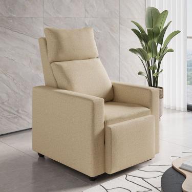 Imagem de Poltrona Reclinavel Samara com Tecido Linho Claranti
