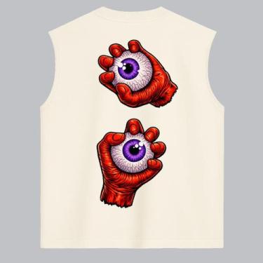 Imagem de REGATA OVERSIZED PALM EYE AFTER - Estilo Streetwear em Algodão, M, Pre