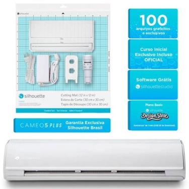 Imagem de Máquina de Corte e Vinco de Papéis Silhouette Cameo 5 Plus - Mais sile