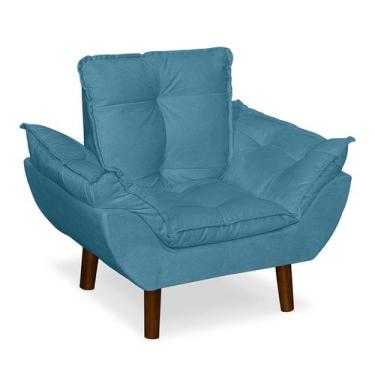 Imagem de Mini Poltrona Opala Decorativa Infantil Suede LM Decor CorTerracota - 