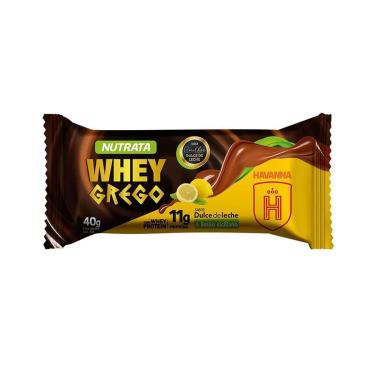 Imagem de Barra Whey Grego Bar - 1 Unidade de 40g Dulce de Leche Havanna e Limão Siciliano - Nutr...