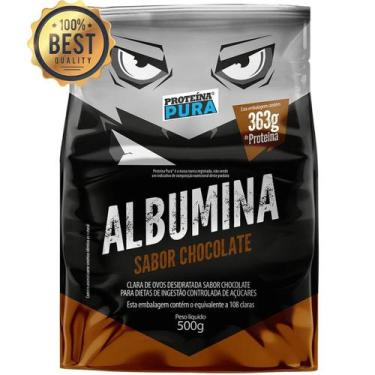 Imagem de Albumina Proteína da Clara do Ovo Zero Lactose - Proteína Pura 500g, C