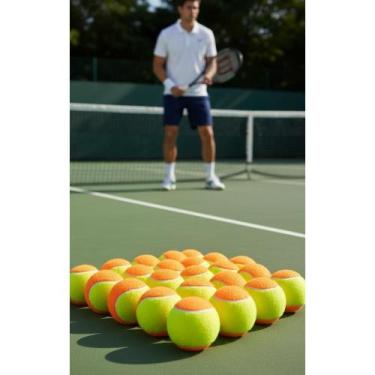 Imagem de Bola Beach Tennis Laranja Kit 24 - Jogo Divertido - Congratulations St