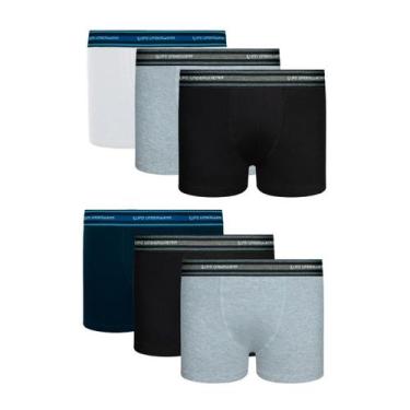 Imagem de Kit 6 Cueca Boxer Box Lupo Infantil Kids Algodão Original, Sortida, P