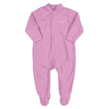 Imagem de Macacão rosa com textura de toalha up baby, RN, Rosa