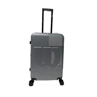 Imagem de Mala de Viagem Pequena De Bordo 4 Rodas Com Giro 360 Wilson cor:Pratat