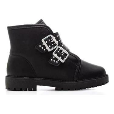Imagem de Bota Infantil Molekinha Confortavel Ziper Fivelas 2126.530, Preto, 19 