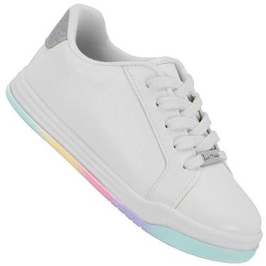 Imagem de Tenis Infantil Molekinha 25000.301 Meninas, Branco, 29