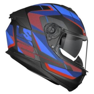 Imagem de Capacete LS2 FF808 Stream 2 Road Vermelho Cinza Fosco C/Óculos Solar, 