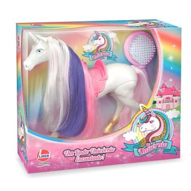 Imagem de Cavalo Unicórnio Encantado com Escova - Líder - Lider