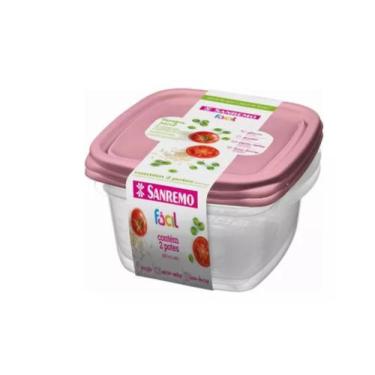 Imagem de 18 Potes Para Mantimentos Marmitas Plásticas 785ml E 800ml - SANREMO, 