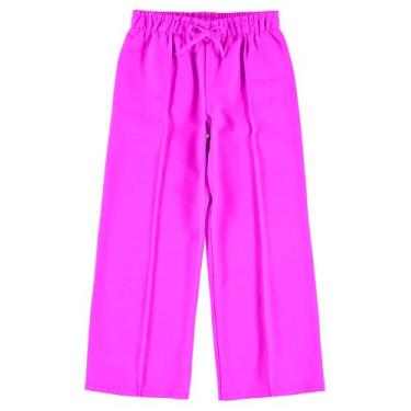 Imagem de Calça Pantalona Infantil Menina em Moletom Flanelado Cores Neon - Malw