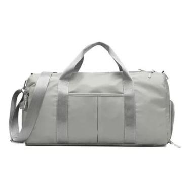 Imagem de Bolsa para Viagem Passeio e Treino Mala Transversal - TR Bolsas, Cinza