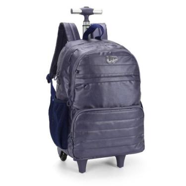 Imagem de Mochila de Rodinhas Escolar Up4you Com Alça Luxcel, Azul