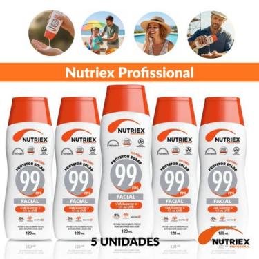 Imagem de Kit 5 Protetores Solar Nutriex FPS99 Facial Toque Seco 120ml