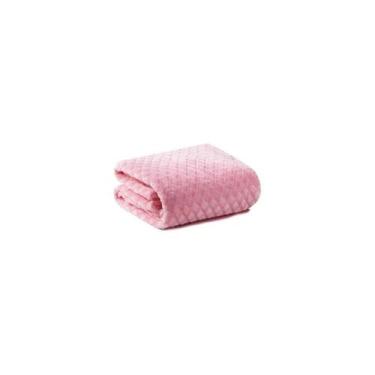Imagem de Manta de bebê com sherpa amor soft rosa 75x100cm - Loaní
