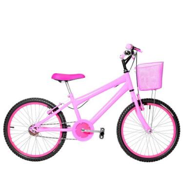 Imagem de Bicicleta Infantil Feminina Aro 20 Alumínio Colorido - FlexBikes, Rosa