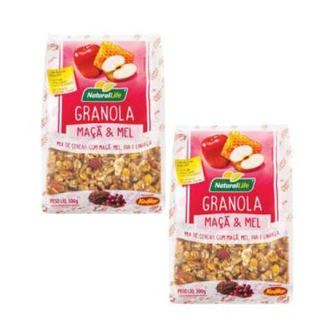 Imagem de Granola Maçã E Mel Kodilar 300g Natural Life - Kit C/ 2 Uni.