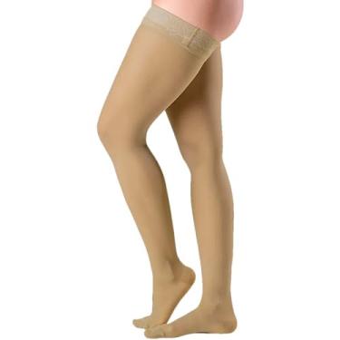 Imagem de Meia 7/8 Feminina Medicinal de Compressão Sigvaris Ever Sheer 782B 20-30mmHg Ponteira Fechada 36-Natural M2