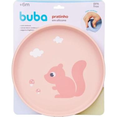 Imagem de Pratinho Em Silicone Ventosa Cloudy Esquilo Buba 20890