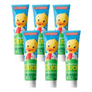 Imagem de Kit 6 Pasta de Dente Infantil Com Flúor 50g Doctor Duck Tutti Frutti C