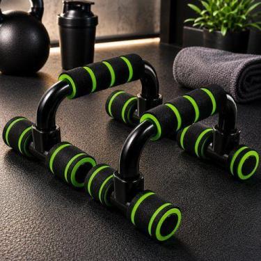 Imagem de Apoio Flexao Musculacao Com Pegadores Anatômicos Antiderrapante Sortid