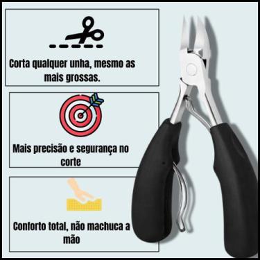Imagem de Alicate De Unha Corte Profissional Unhas Manicure Pedicure-Cor Prata -