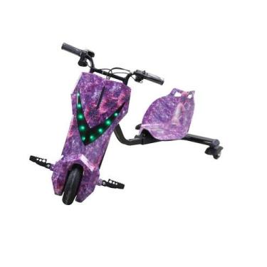 Imagem de Triciclo Elétrico Drift Hoverboard 350W 3 Velocidades Infantil e Adult