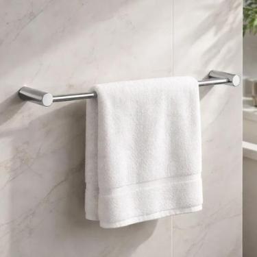 Imagem de Porta Toalha De Rosto Redondo Orion 32cm Alto Brilho Para Banheiro Ace